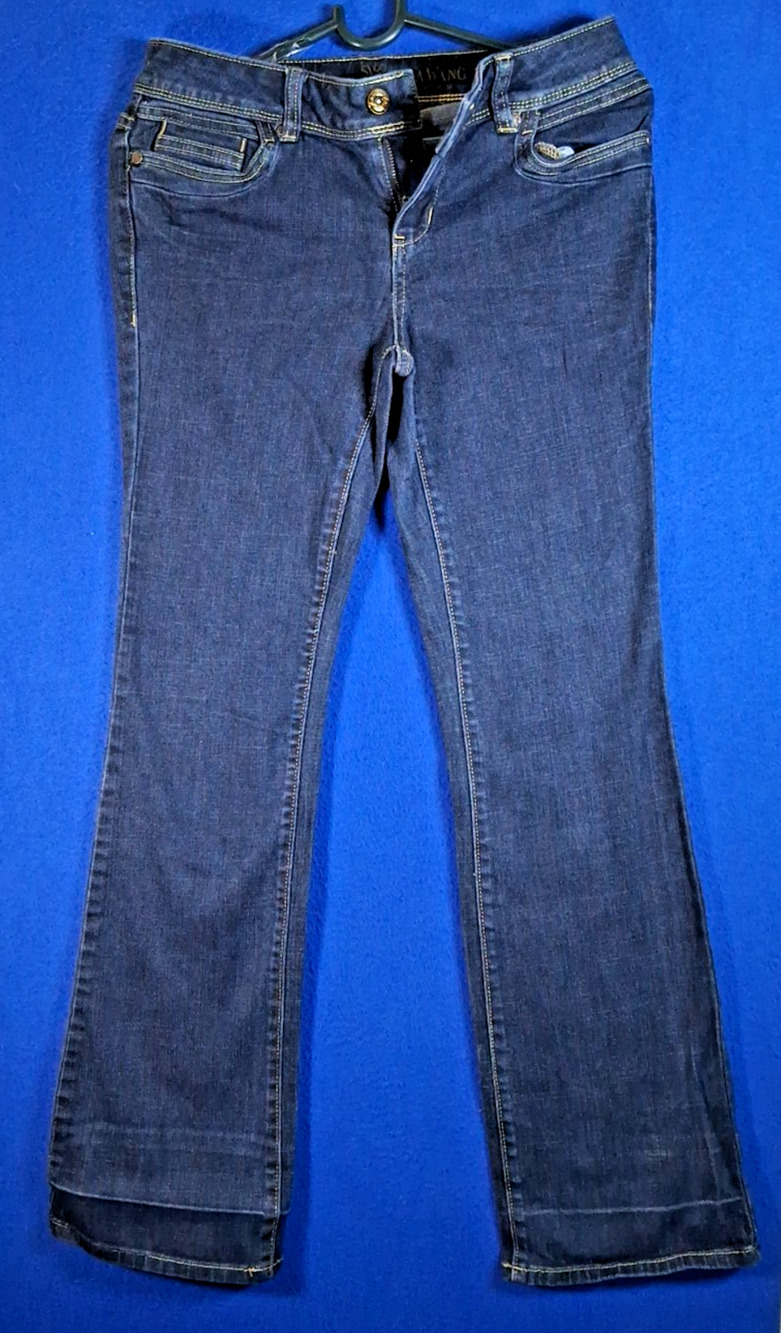 Simply Vera Vera Wang Jeans Womens 2 Blue Dark Wash Bootcut Stretch Flap Pocket